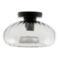 DECKENLEUCHTE  28/17,6 cm    - Schwarz, Design, Glas/Metall (28/17,6cm) - Osram