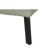 ECKSOFA in Chenille Creme  205/280 cm  - Creme/Schwarz, Design, Textil/Metall (205/280cm) - Xora