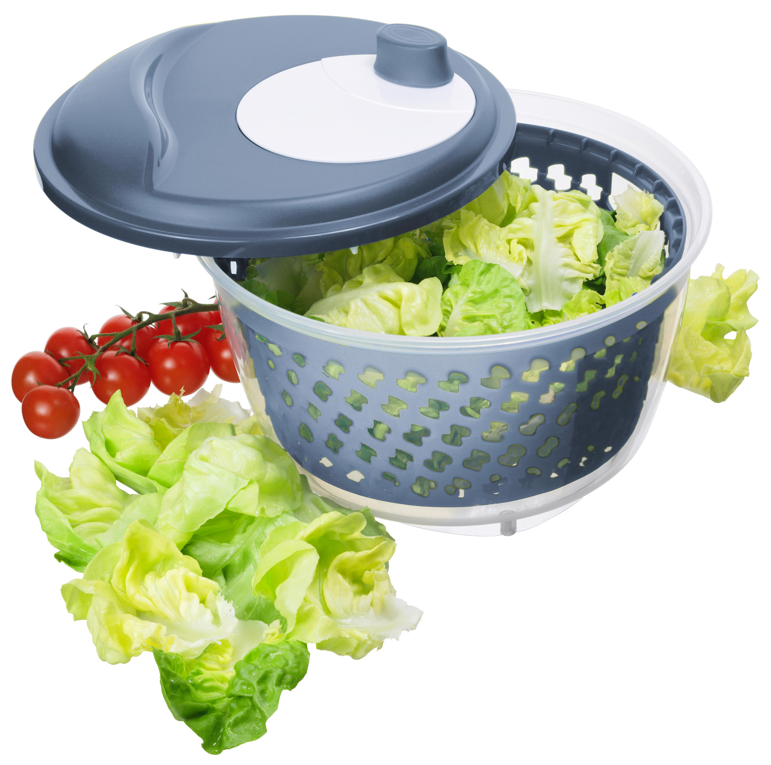 SALATSCHLEUDER FRESH  - Blau, Basics, Kunststoff (25/25/16,5cm) - Rotho