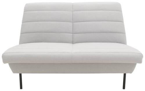2-SITZER-SOFA Silberfarben  - Silberfarben/Schwarz, Design, Textil/Metall (145/92/103cm) - LOOKS by W.Joop