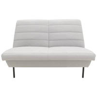 2-SITZER-SOFA in Silberfarben  - Silberfarben/Schwarz, Design, Textil/Metall (145/92/103cm) - LOOKS by W.Joop