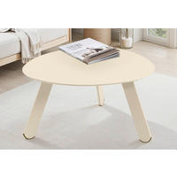 ZAHRADNÍ STOLEK, kov, 74/60/35 cm - krémová, Moderní, kov (74/60/35cm) - Ambia Garden
