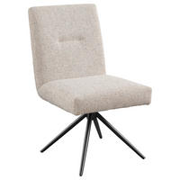 STUHL - Beige/Schwarz, Design, Textil/Metall (51,5/92,5/65cm) - SetOne by Musterring