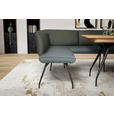 ECKBANK 225/165 cm  in Grau  - Schwarz/Grau, Design, Textil/Metall (225/165cm) - Moderano