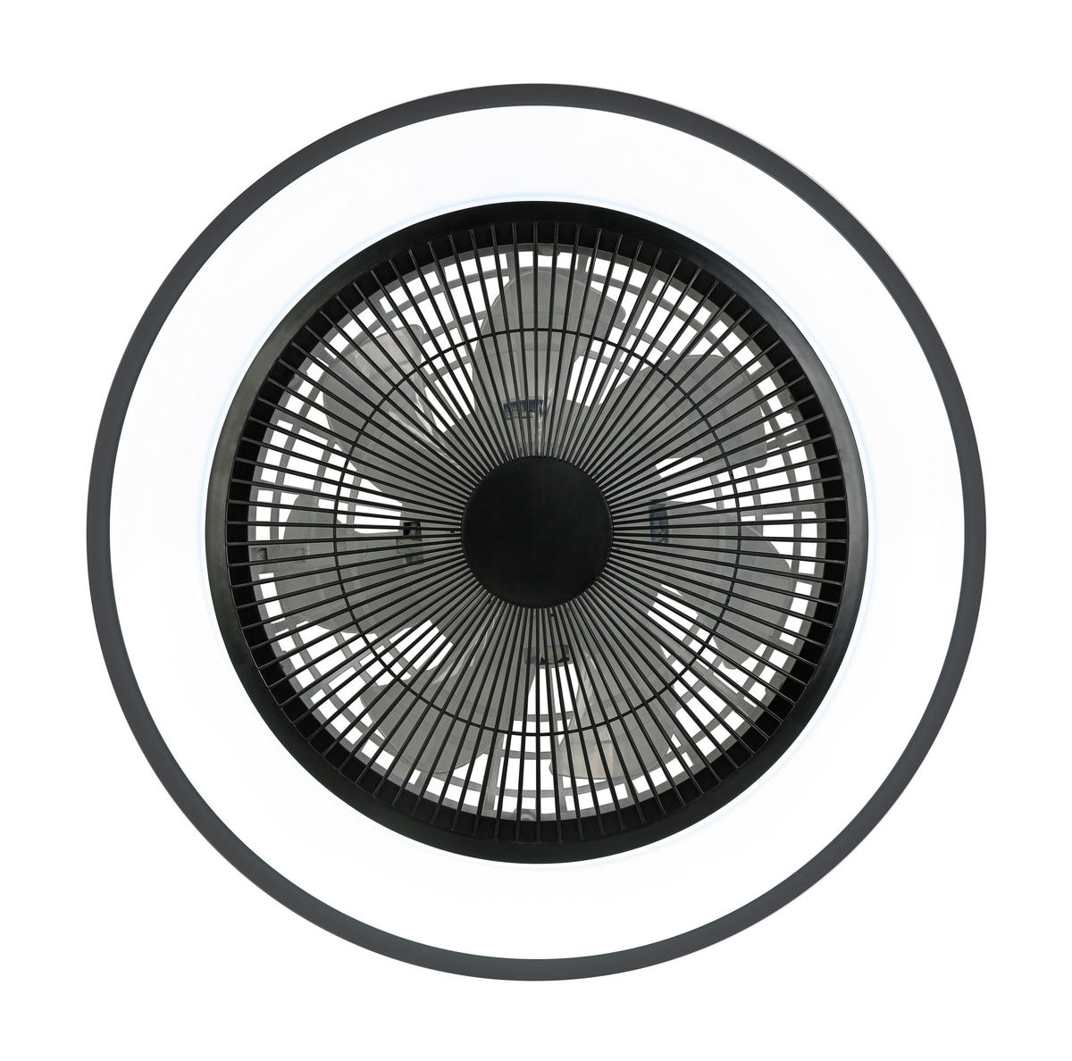 DECKENVENTILATOR - Schwarz/Weiß, Trend, Kunststoff/Metall (58/14,5cm) - Mican