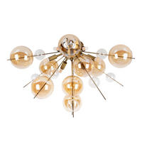 DECKENLEUCHTE Explosion 57/38 cm   - Karamell, Design, Glas/Metall (57/38cm) - Näve