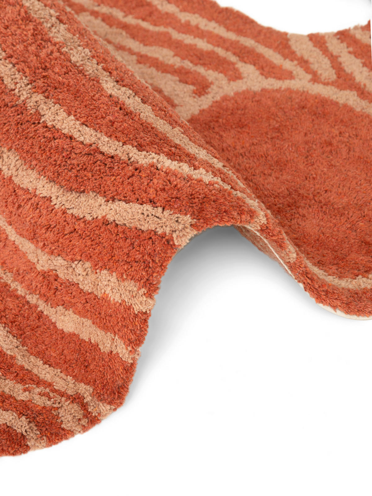 KINDERTEPPICH 75/120 cm Snuggle Elodie Braun, Beigebraun Tierform  - Dunkelorange/Beigebraun, Basics, Kunststoff/Textil (75/120cm) - Hanse Home