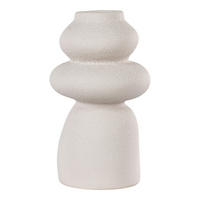 VASE  - Beige, Design, Keramik (14.5/26.5/14.5cm)