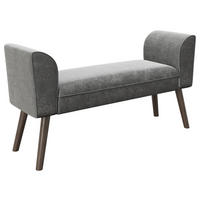 KLOP BREZ NASLONA, tekstil antracit  - barva oreha/antracit, Moderno, tekstil/les (92,7/54,5/30cm) - Playboy