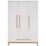KLEIDERSCHRANK in Weiß, Eichefarben - Eichefarben/Weiß, LIFESTYLE, Holz/Holzwerkstoff (135/206/55cm) - Ben'n'jen KLEIDERSCHRANK in Weiß, Eichefarben - Eichefarben/Weiß, LIFESTYLE, Holz/Holzwerkstoff (135/206/55cm) - Ben'n'jen