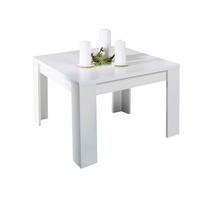 KLUBSKA MIZA, 50/46/50 cm bela  - bela, Moderno, leseni material (50/46/50cm) - Ti'me