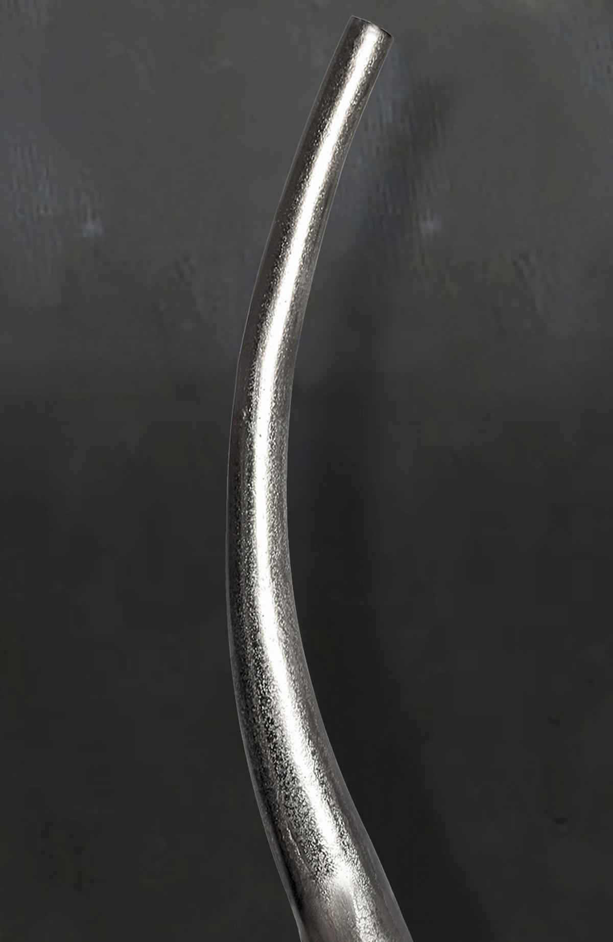 DEKOVASE  - Silberfarben, Design, Metall (48/100/10cm) - Livetastic