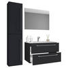 BADEZIMMER  in 93 cm  - Schwarz/Weiß, MODERN, Keramik/Holzwerkstoff (93cm) - MID.YOU