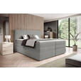 BOXSPRINGBETT 180/200 cm  in Grau  - Schwarz/Grau, Design, Kunststoff/Textil (180/200cm) - Esposa