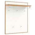 GARDEROBE 5-teilig  in 165/195/40 cm  - Hellbraun/Eichefarben, Basics, Glas/Holz (165/195/40cm) - Novel