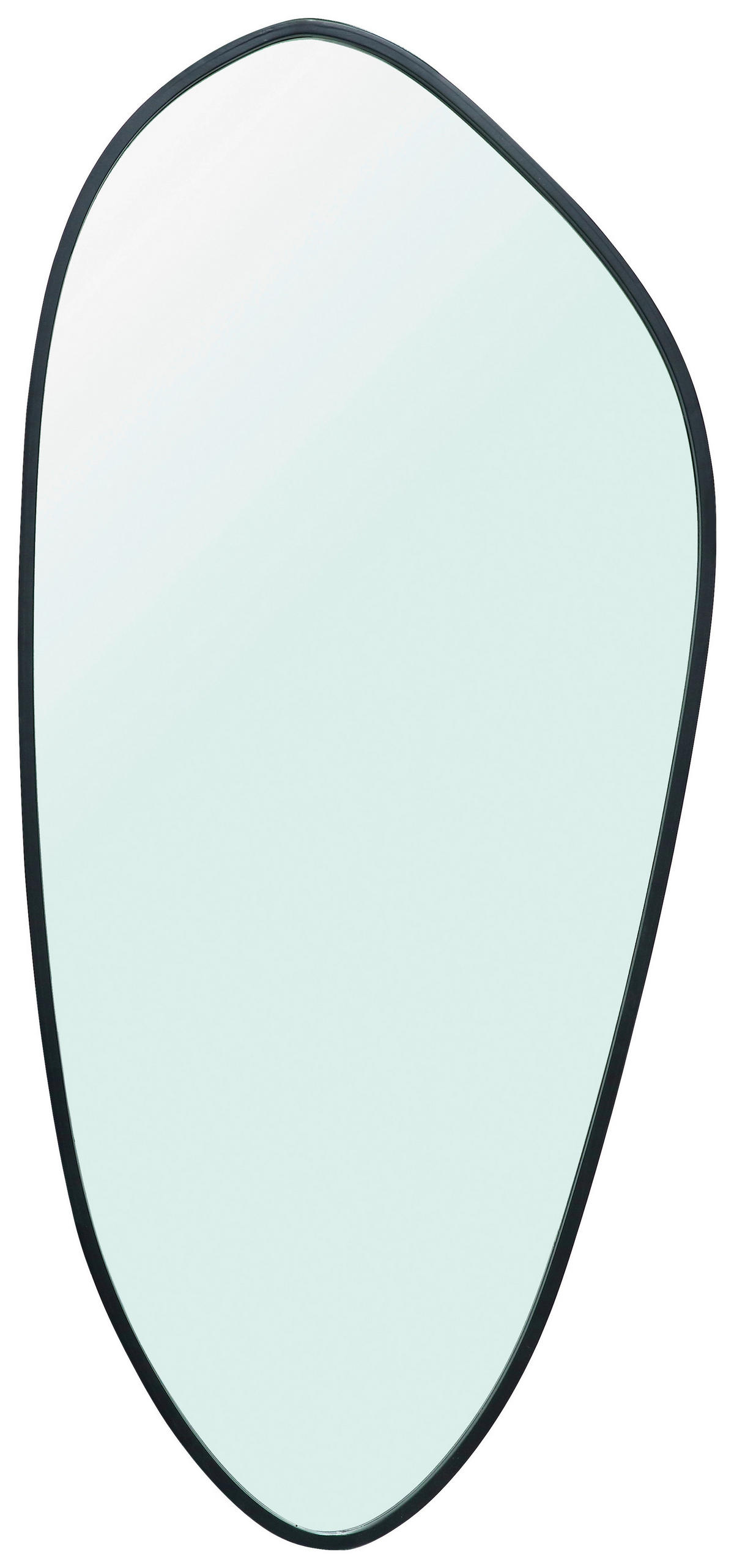 OGLINDĂ DE PERETE 125/58/3 cm    - străveziu/negru, Design, sticlă/material pe bază de lemn (125/58/3cm) - MID.YOU