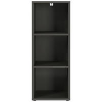 AKTENREGAL Graphitfarben  - Graphitfarben/Schwarz, MODERN, Holzwerkstoff/Kunststoff (45/120/40cm) - Novel