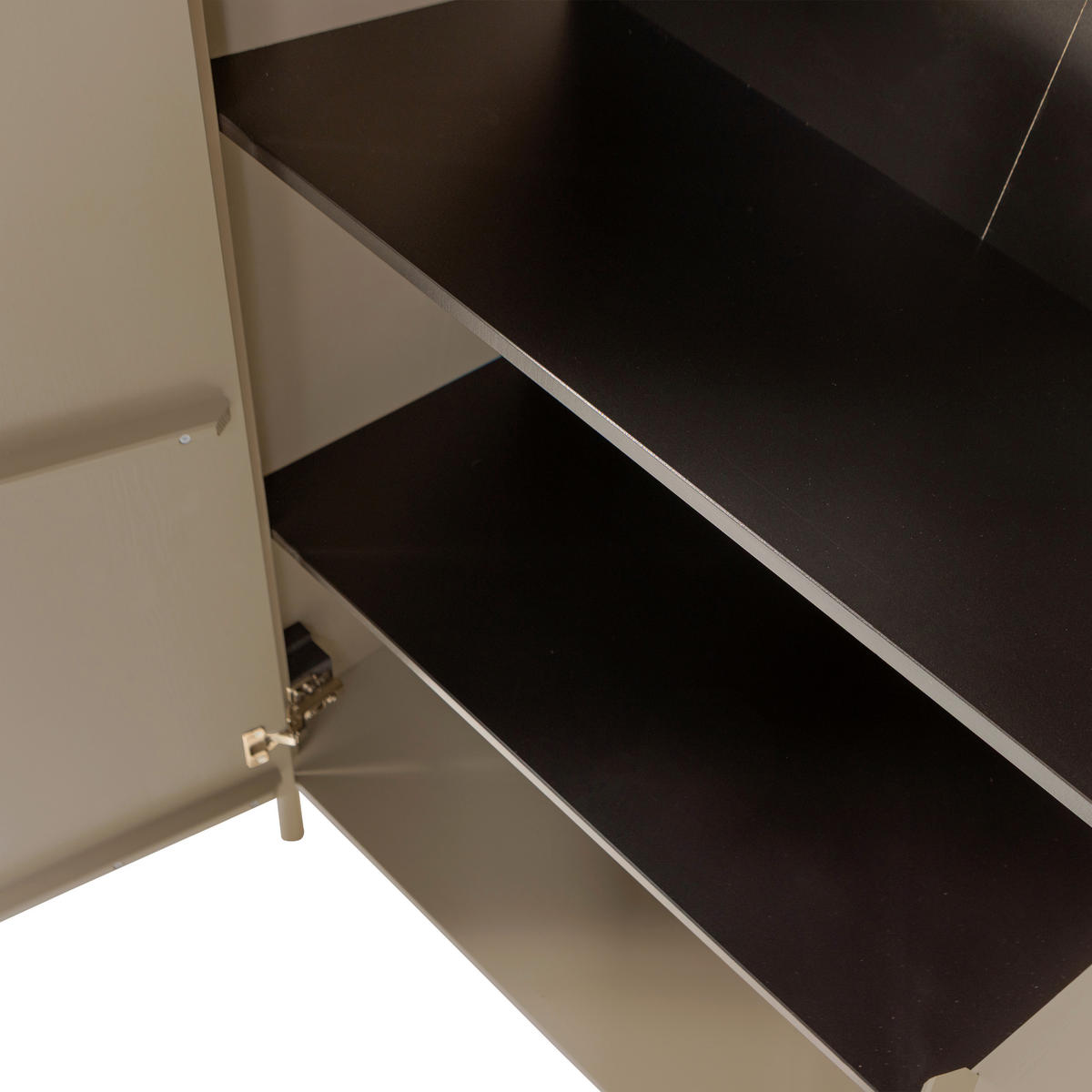 SCHUHSCHRANK Gunnar  in 85/135/39 cm  - Schlammfarben/Schwarz, Design, Holz/Metall (85/135/39cm) - Livetastic