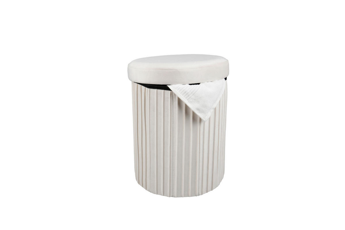 AUFBEWAHRUNGSBOX - Sandfarben, MODERN, Textil (31/37,5/31cm) - Milino