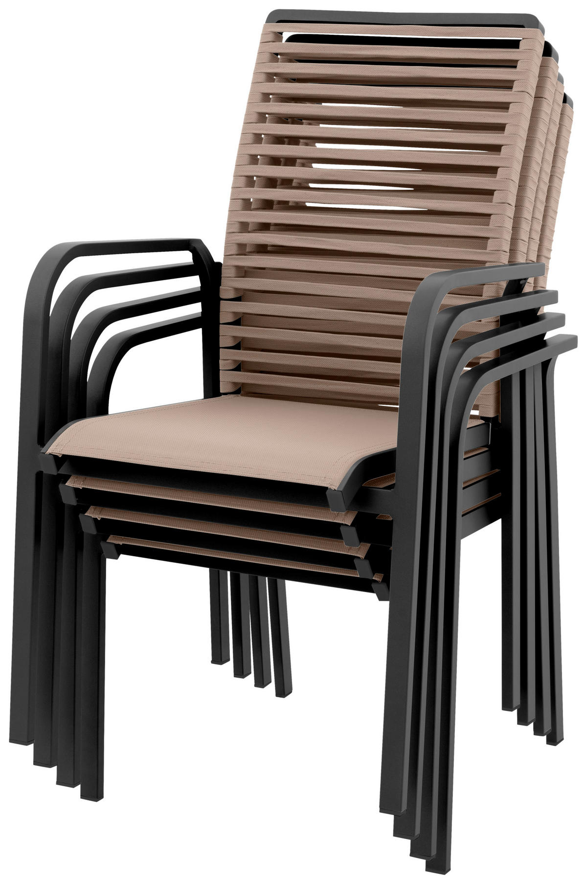 LOUNGE ÉTKEZŐGARNITÚRA 7 részes  242/242 cm   - bézs/antracit, Modern, textil/fém (242/242cm) - Doppler