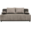 SCHLAFSOFA Velours Braun  - Schwarz/Braun, Design, Kunststoff/Textil (197/90/83cm) - MID.YOU