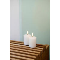 LED-KERZE  - Weiß, Basics, Naturmaterialien (5/6.5cm)