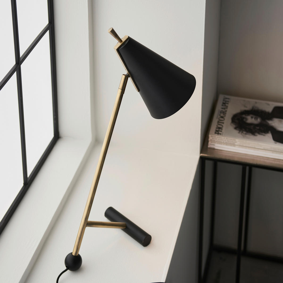 TISCHLEUCHTE 14/36/55 cm   - Messingfarben/Schwarz, KONVENTIONELL, Metall (14/36/55cm) - ENDON