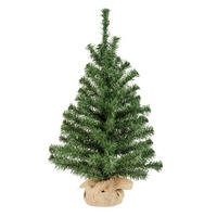 NOVOGODIŠNJA JELKA - zelena/bež, Osnovno, tekstil/plastika (35/60cm) - X-Mas