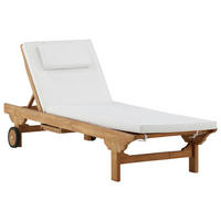 SONNENLIEGE 200/33/65 cm Teakholz  - Teakfarben, KONVENTIONELL, Holz (200/33/65cm) - Gardenson