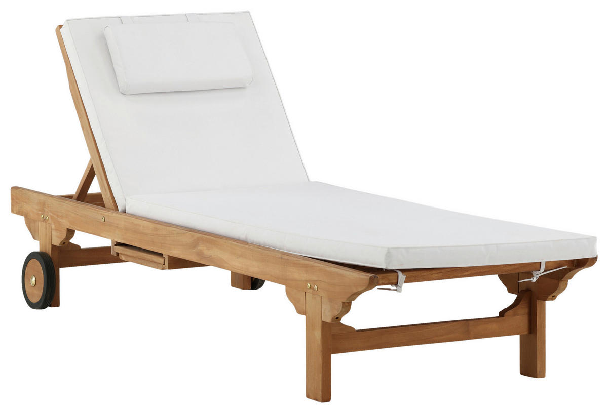 SONNENLIEGE 200/33/65 cm Teakholz  - Teakfarben, KONVENTIONELL, Holz (200/33/65cm) - Gardenson