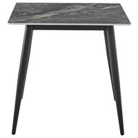 ESSTISCH in Metall, Keramik 75/75/75 cm  - Schwarz/Grau, Design, Keramik/Metall (75/75/75cm) - Ti'me