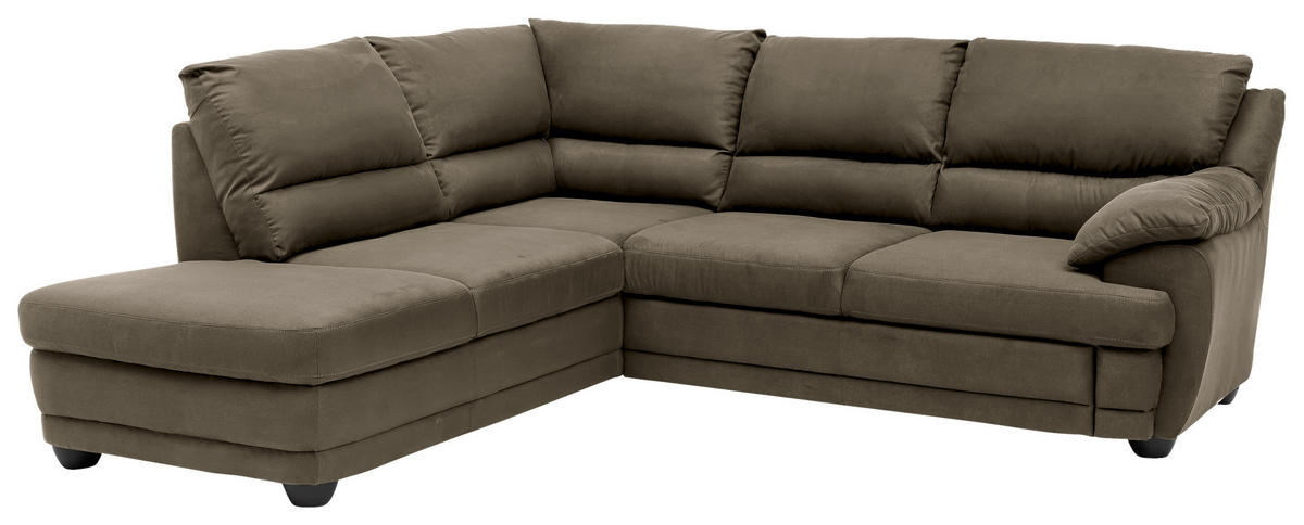 ECKSOFA in Chenille Grau  225/245 cm  - Grau, Design, Kunststoff/Textil (225/245cm) - Livetastic