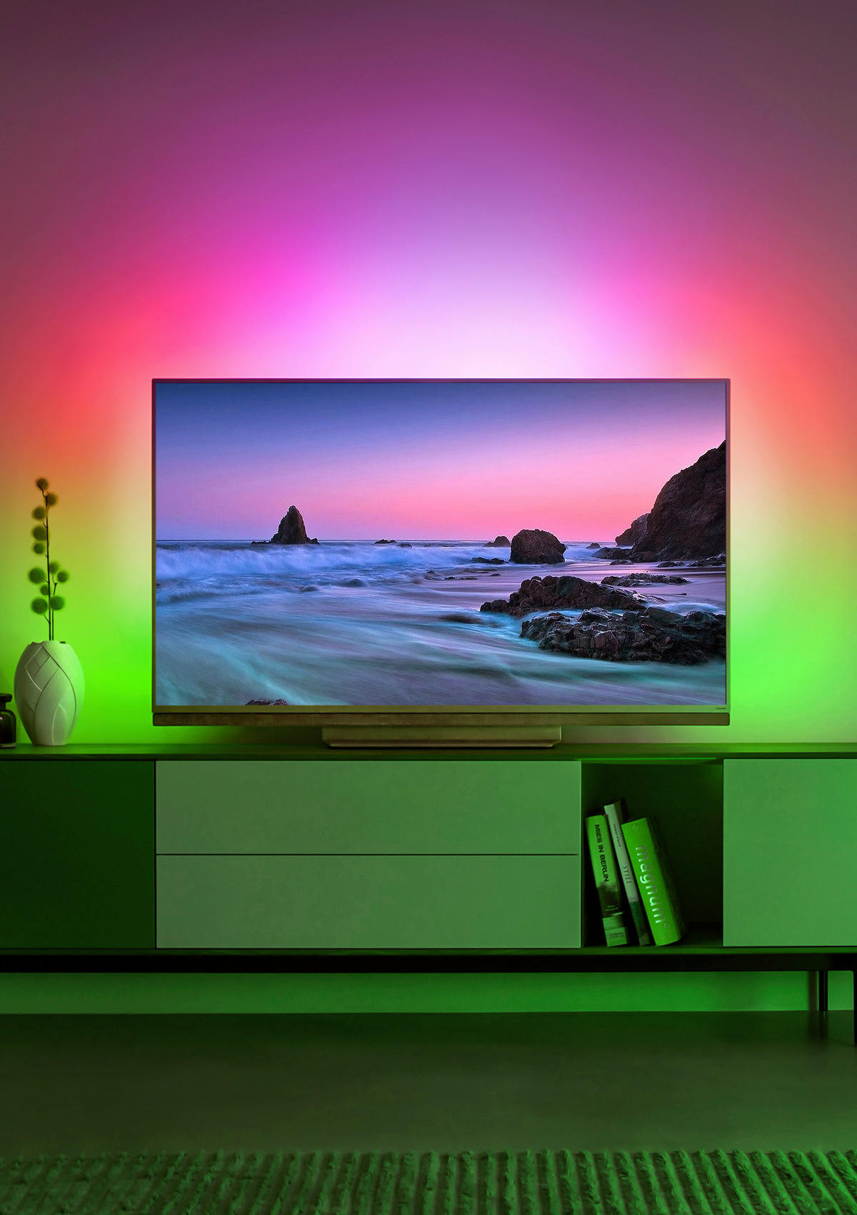 LED-STRIP Rainbow 3 300 cm - Weiß, Design, Kunststoff (300cm) - Novel