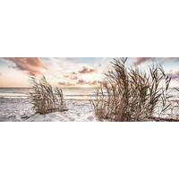 GLASBILD Strand & Meer  - Multicolor, Natur, Glas (33/98/1,40cm) - Euroart