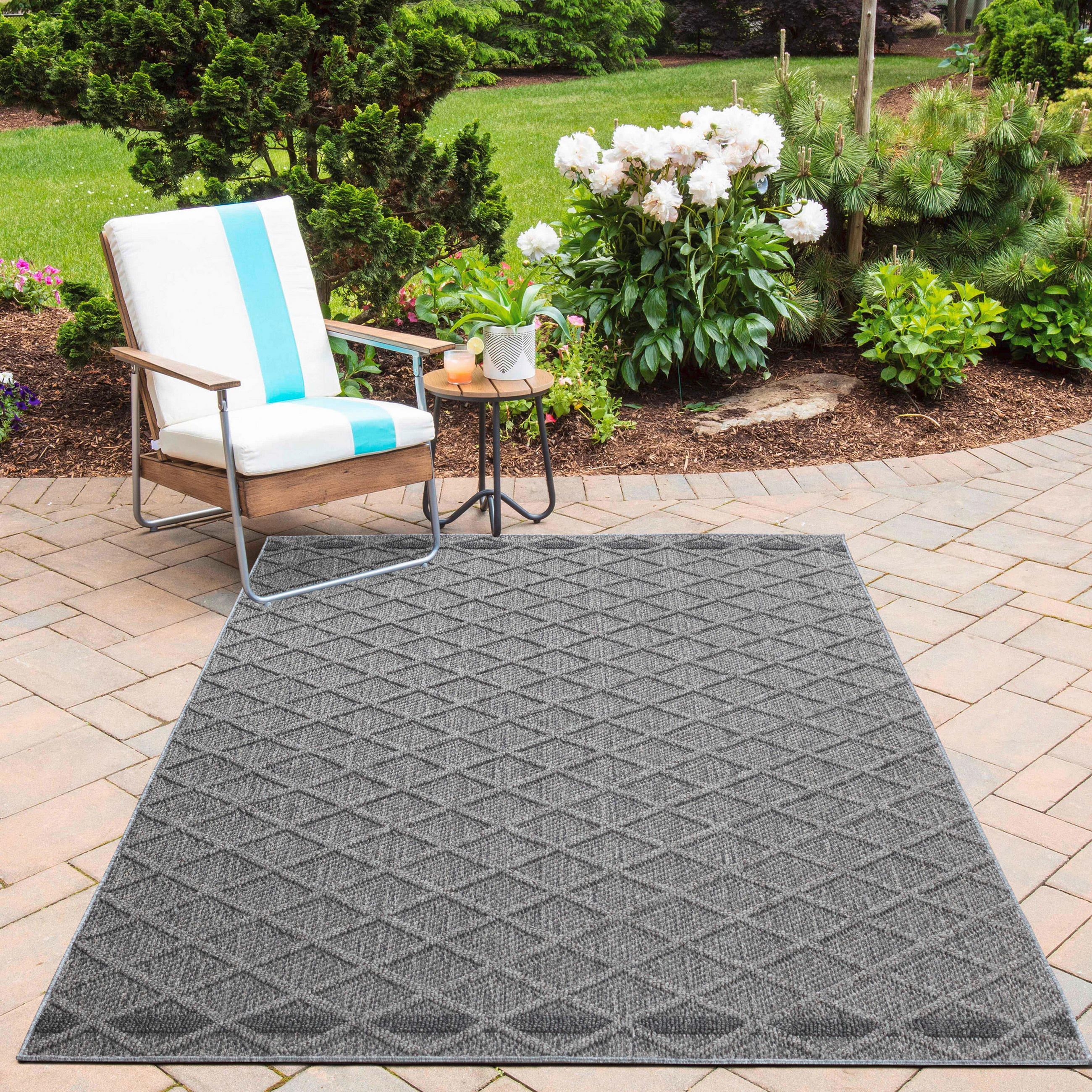OUTDOORTEPPICH 120/170 cm Patara Grau  - Grau, Design, Textil (120/170cm) - Novel