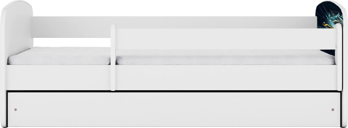 KINDER-/JUNIORBETT - Birkefarben/Weiß, MODERN, Holz/Holzwerkstoff (80/160cm) - MID.YOU