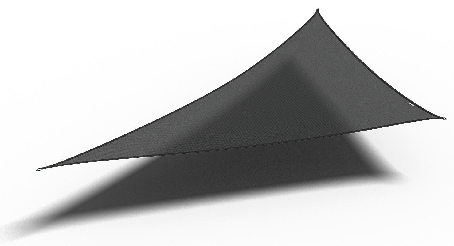 Gardenson Sonnensegel Schwarz 400x1x570 cm