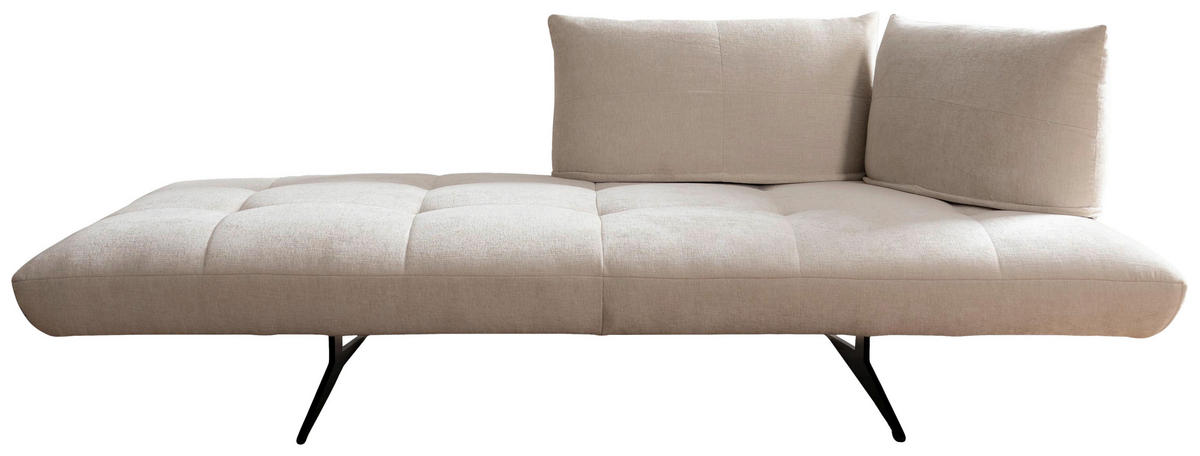 ECKSOFA Sofaschmiede in Mikrofaser Creme  345/230 cm  - Creme/Schwarz, Design, Textil (345/230cm) - Moderano