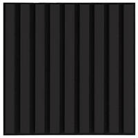 AKUSTICKÝ PANEL 40/40/1,8 cm - černá, Design, kompozitní dřevo/textil (40/40/1,8cm) - Xora