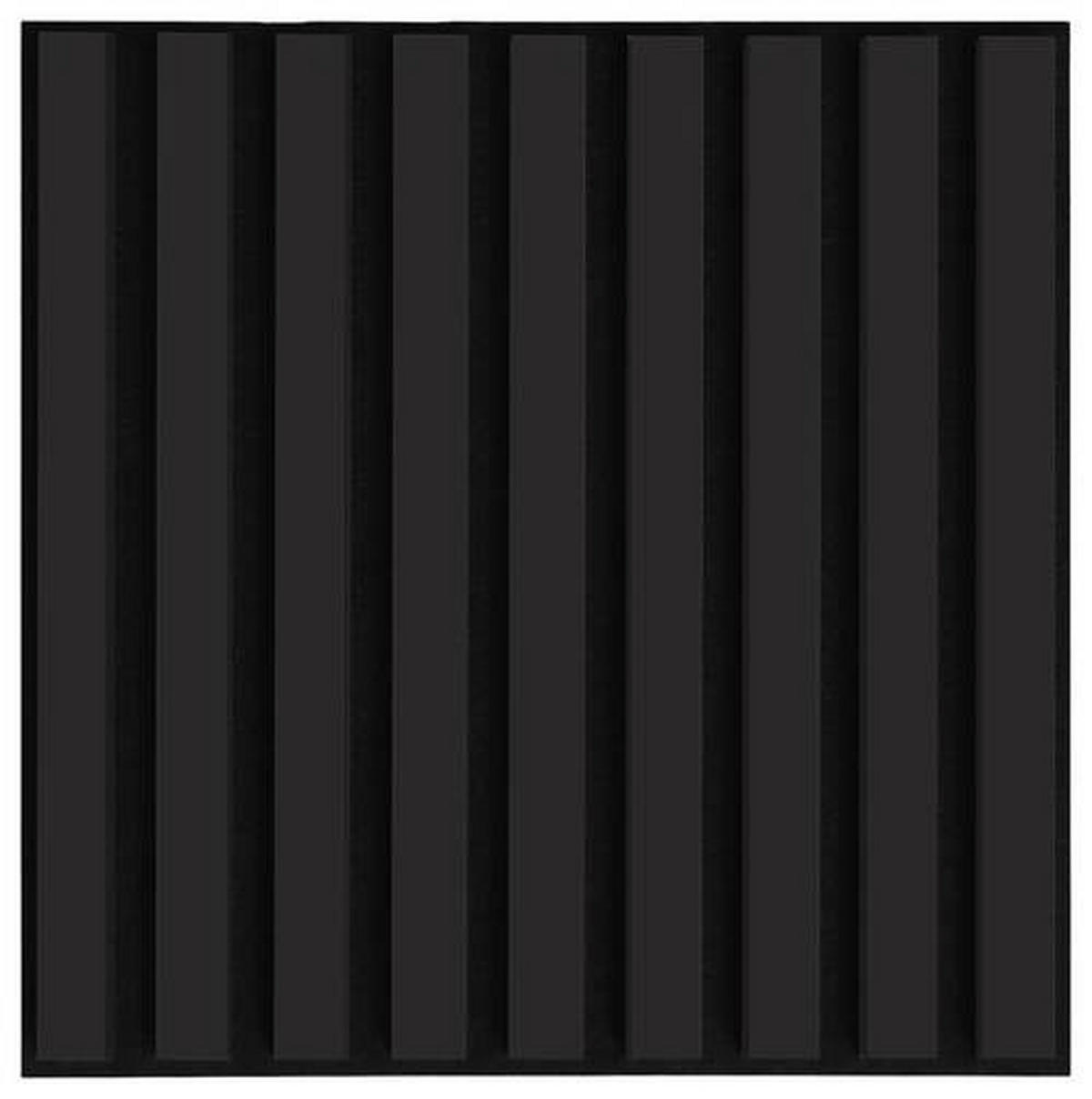 AKUSTICKÝ PANEL 40/40/1,8 cm - černá, Design, kompozitní dřevo/textil (40/40/1,8cm) - Xora