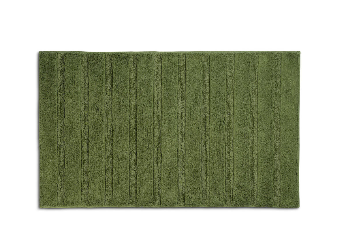 BADEMATTE Grün  - Grün, KONVENTIONELL, Textil (80/50/1,6cm) - Kela
