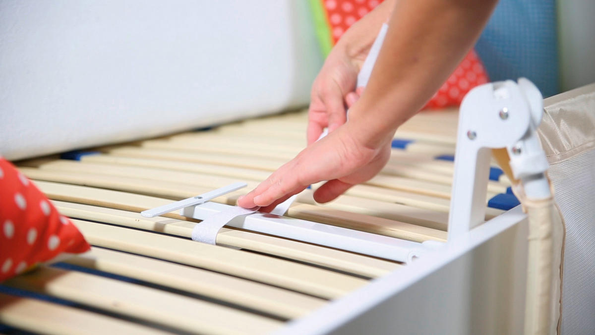 BETTSCHUTZGITTER 150/40 cm  - Beige, Basics, Textil/Metall (150/40cm) - Roba