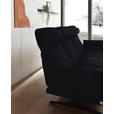 ECKSOFA  in Flachgewebe Schwarz  279-327/176-217 cm  - Schwarz, Design, Textil/Metall (279-327/176-217cm) - Dieter Knoll