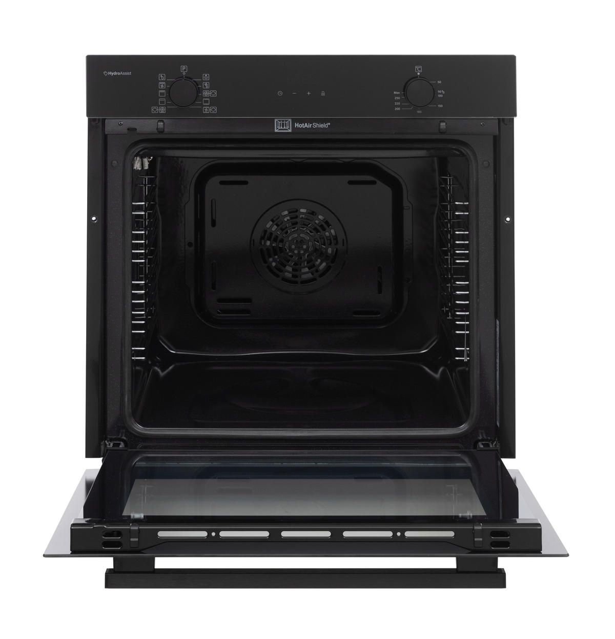 EINBAUBACKOFEN  - Schwarz, Basics, Glas/Metall (59.5/59.5/57.5cm) - Daewoo