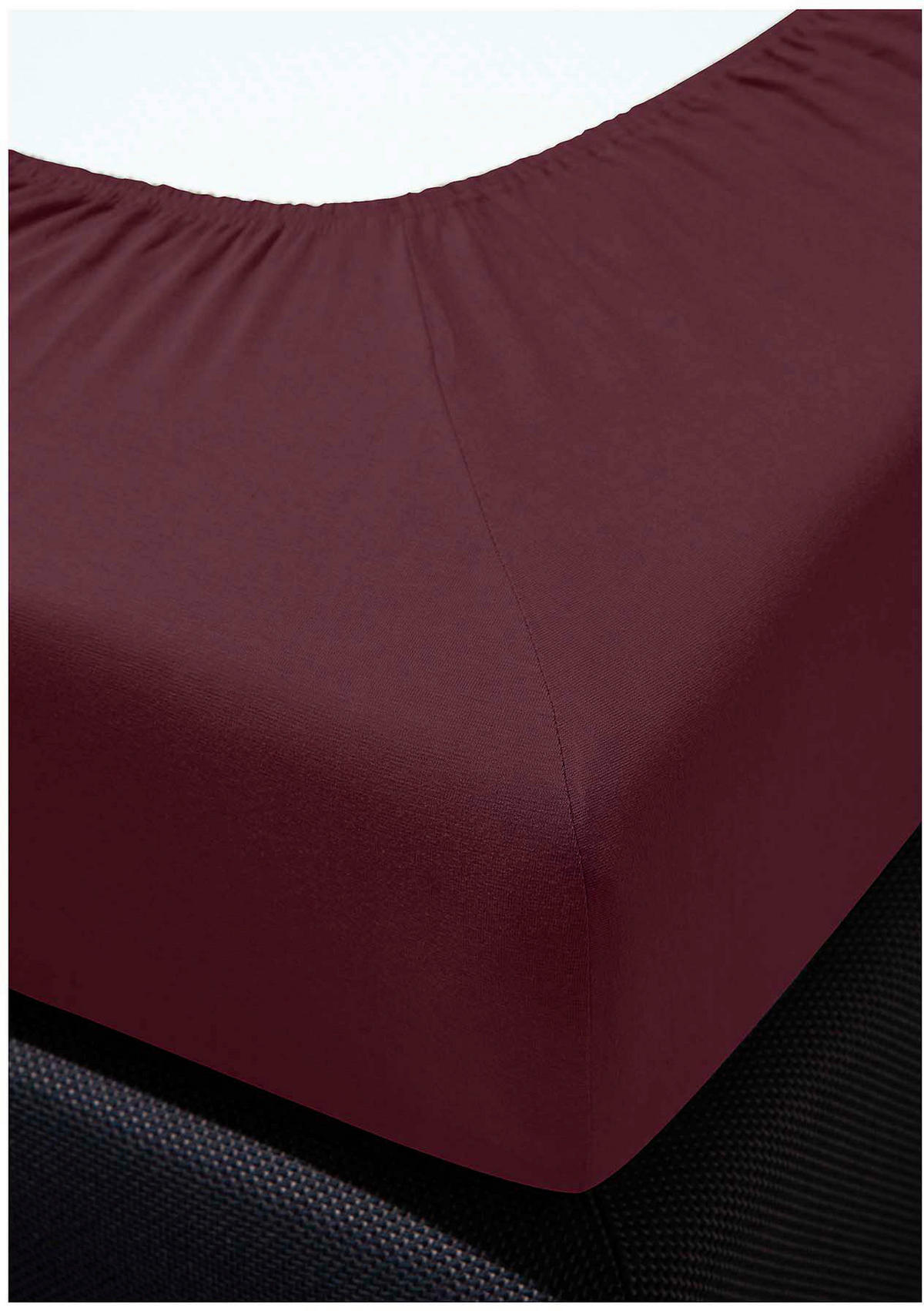 SPANNBETTTUCH Jersey  - Beere, KONVENTIONELL, Textil (100/200cm) - Bierbaum