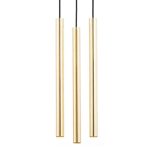 HÄNGELEUCHTE  - Goldfarben/Schwarz, Design, Metall (133cm)