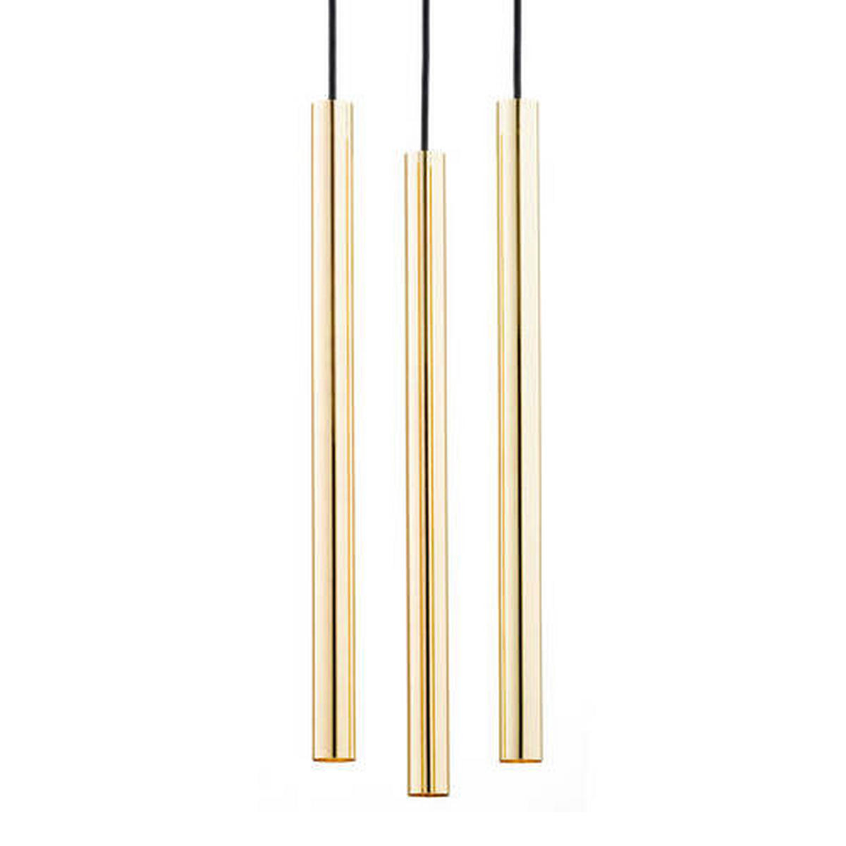 HÄNGELEUCHTE Argon Sicilia Plus   - Goldfarben/Schwarz, Design, Metall (133cm)