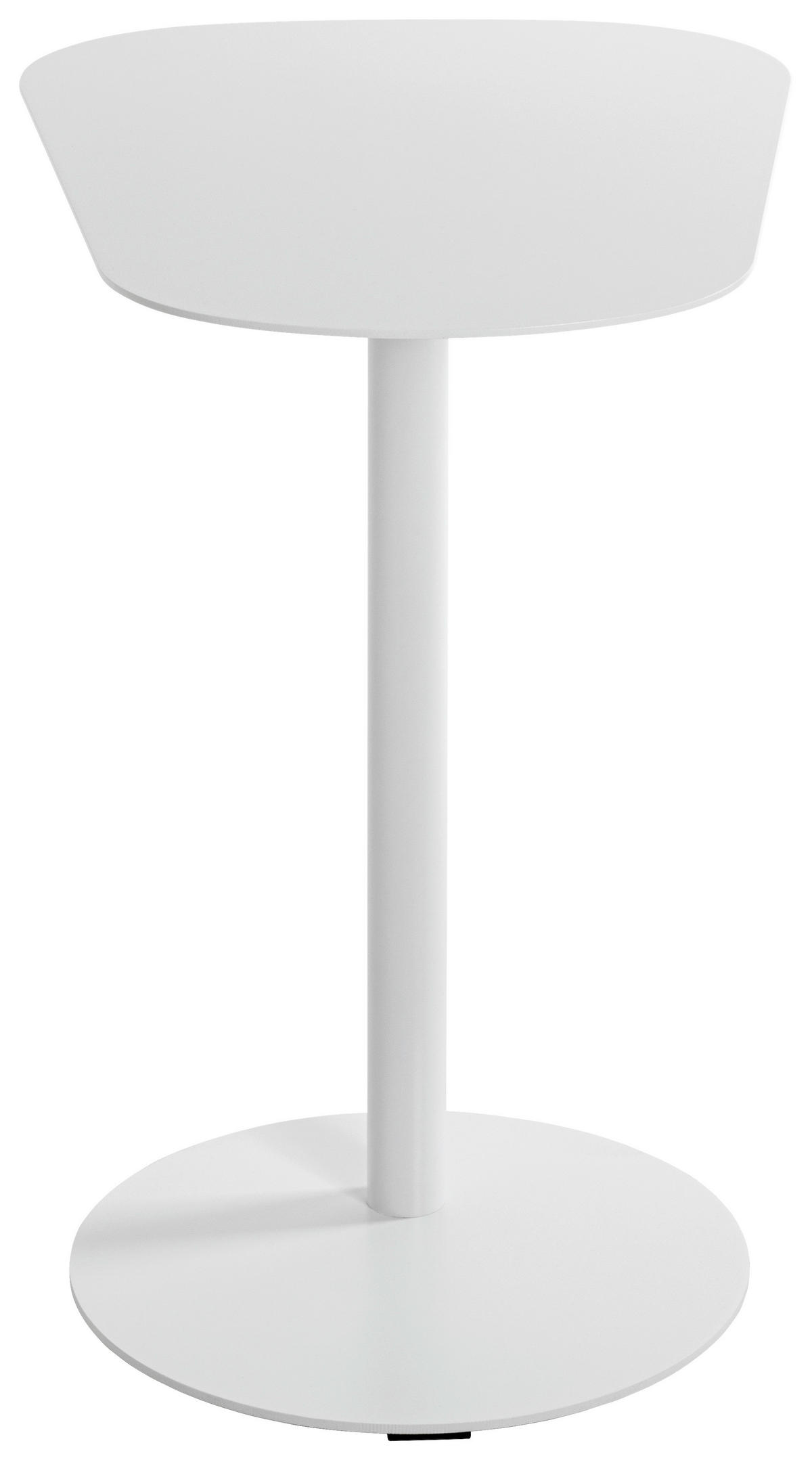 BEISTELLTISCH in Metall 53/38/60 cm  - Weiß, Trend, Metall (53/38/60cm)