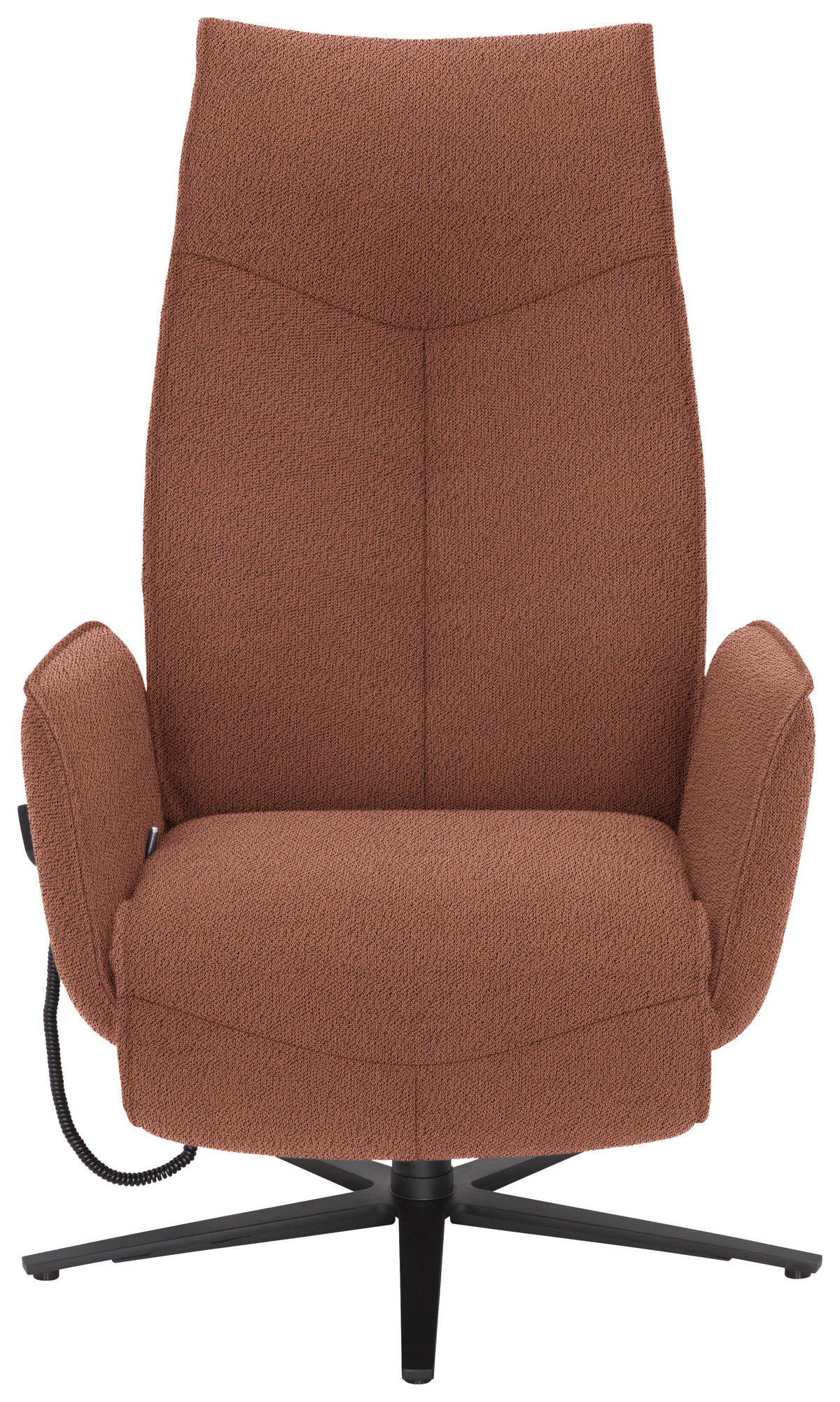 RELAXSESSEL in Textil Terracotta  - Anthrazit/Terracotta, Design, Textil/Metall (71/114/84cm) - Johann Jakob