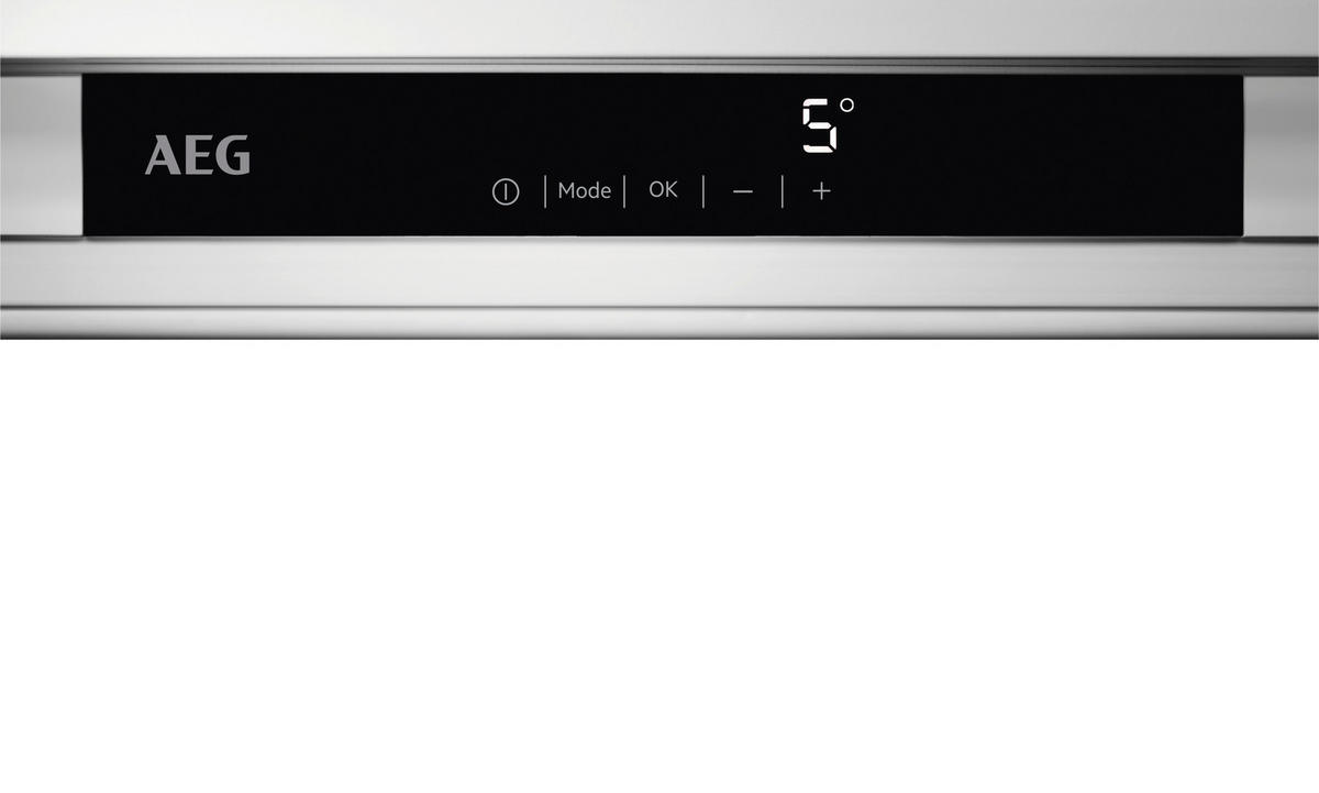 KÜHLSCHRANK 54,6/177,2/54,9 cm NSF6D181ES  - Weiß, Basics, Glas/Kunststoff (54,6/177,2/54,9cm) - AEG